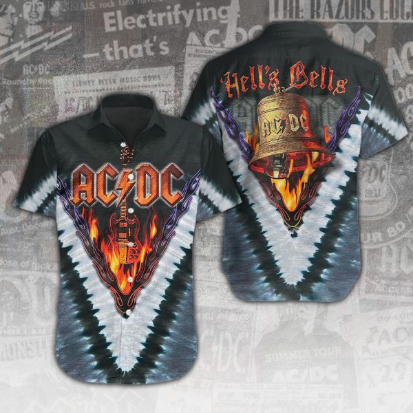 AC/DC Short Sleeve Dress Shirt - ANHNV 3201