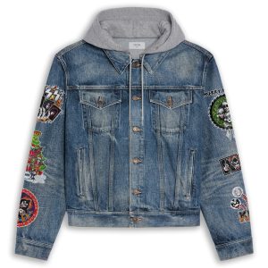 Kiss Band Women's Denim Hood Jacket - ANHNV 3203