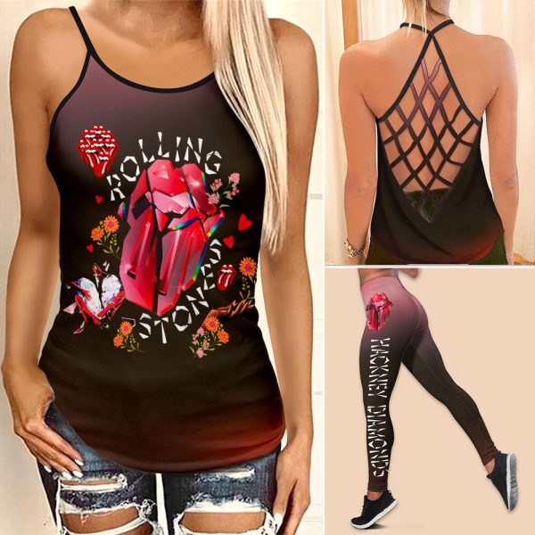 The Rolling Stones Criss-Cross Leggings - ANHNV 3211