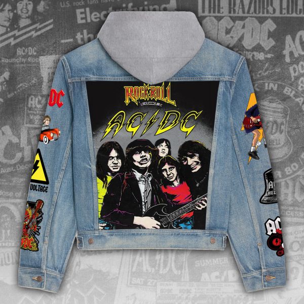 AC/DC Women's Denim Hood Jacket - ANHNV 3256