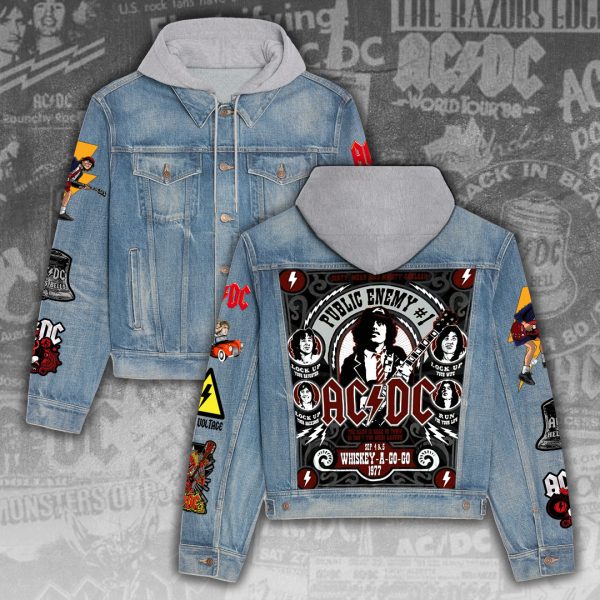 AC/DC Women's Denim Hood Jacket - ANHNV 3257