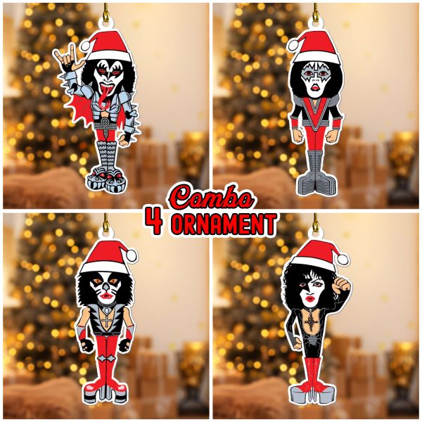 4PCS Kiss Band Custom Shape 2-sided Acrylic Ornament - ANHNV 3269