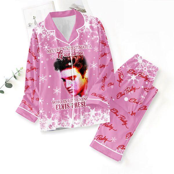 Elvis Presley Button Down Pajamas Set – ANHNV 3277