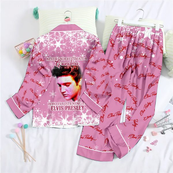 Elvis Presley Button Down Pajamas Set – ANHNV 3277