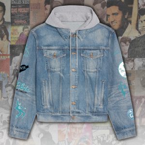 Elvis Presley Women's Denim Hood Jacket - ANHNV 3316