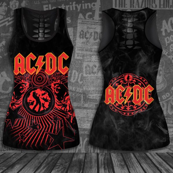 AC/DC Hollow Tank Top Leggings - ANHNV 3322