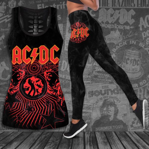 AC/DC Hollow Tank Top Leggings - ANHNV 3322