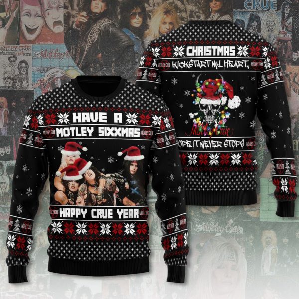 Mötley Crüe 3D Ugly Sweater - ANHNV 3351