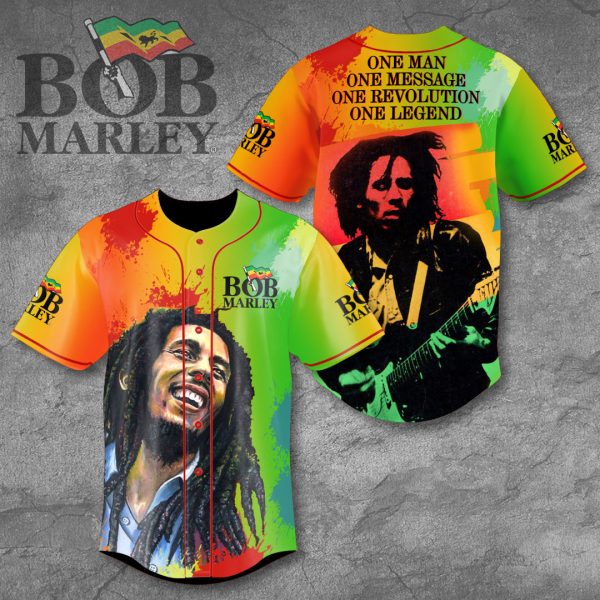 Bob Marley Baseball Jersey - VANDH 1688