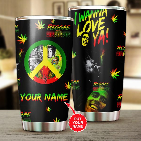 Personalized Bob Marley Tumbler Cup - VANDH 1686