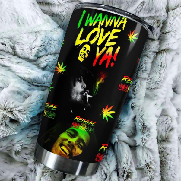 Personalized Bob Marley Tumbler Cup - VANDH 1686