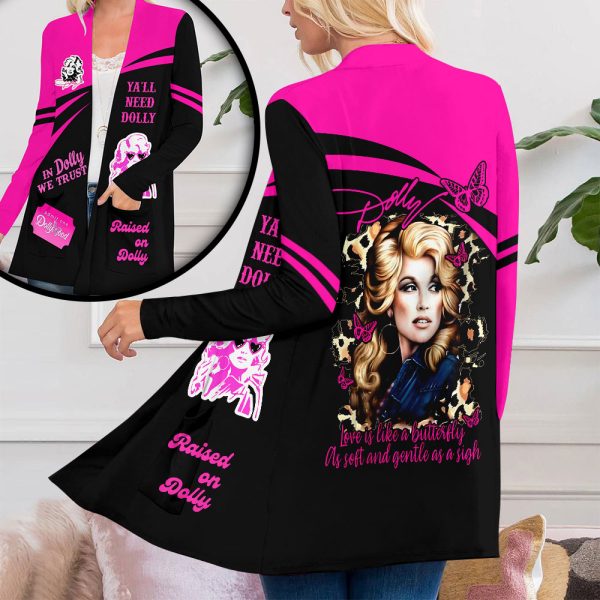 Dolly Parton Women's Patch Pocket Cardigan - VANDH 1659