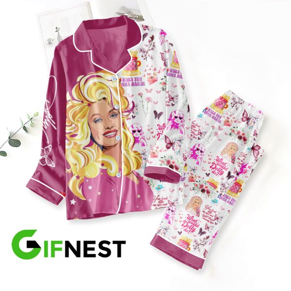 Dolly Parton Button Down Pajamas Set – VANDH 1658