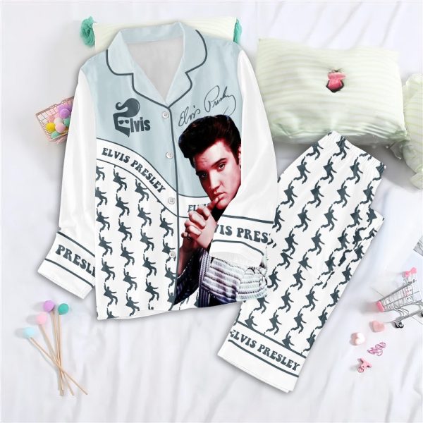 Elvis Presley Button Down Pajamas Set – NGHIAVT 0995