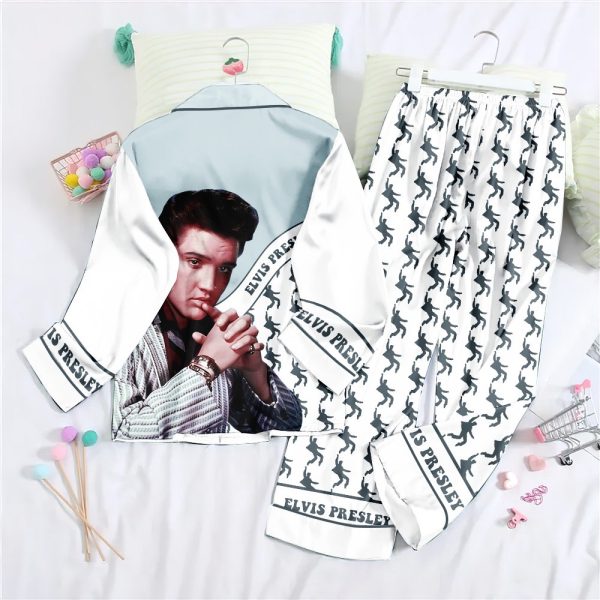 Elvis Presley Button Down Pajamas Set – NGHIAVT 0995