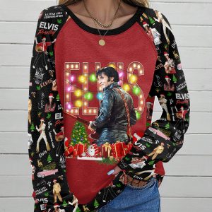 Elvis Presley Round Neck Raglan Sleeve Sweatshirt – HOATT 3849