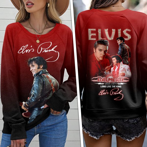 Elvis Presley Round Neck Raglan Sleeve Sweatshirt – HOATT 3878