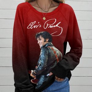 Elvis Presley Round Neck Raglan Sleeve Sweatshirt – HOATT 3878