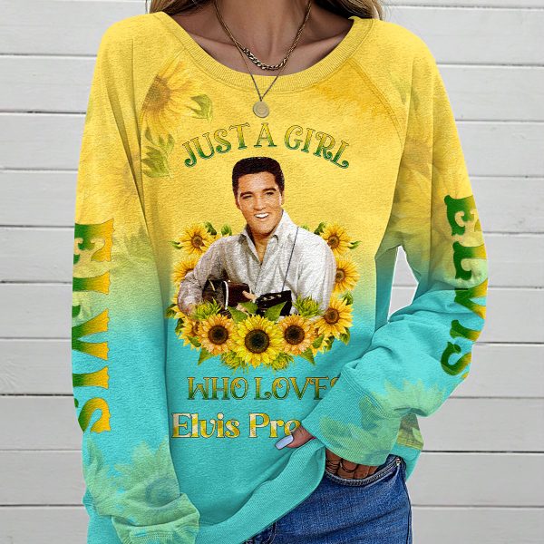 Elvis Presley Round Neck Raglan Sleeve Sweatshirt – VANDH 1502