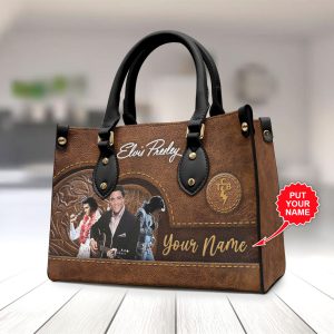 Personalized Elvis Presley Leather HandBag - VANDH 1772