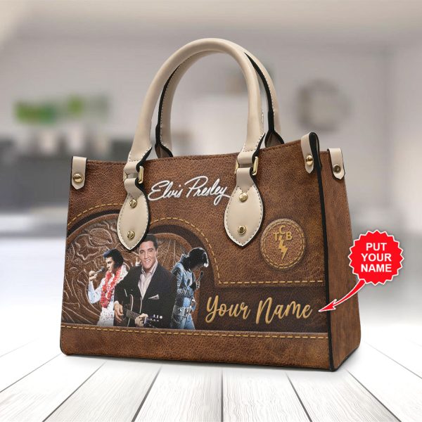 Personalized Elvis Presley Leather HandBag - VANDH 1772