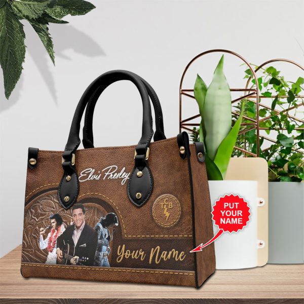 Personalized Elvis Presley Leather HandBag - VANDH 1772