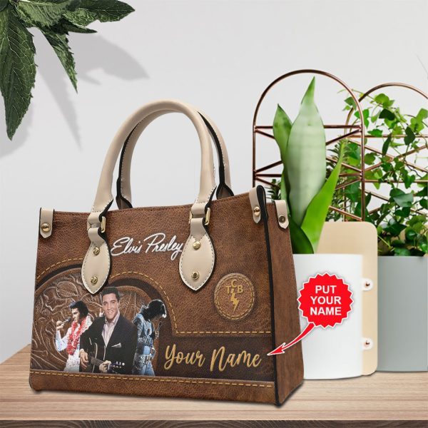 Personalized Elvis Presley Leather HandBag - VANDH 1772