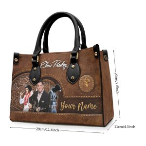 Personalized Elvis Presley Leather HandBag - VANDH 1772