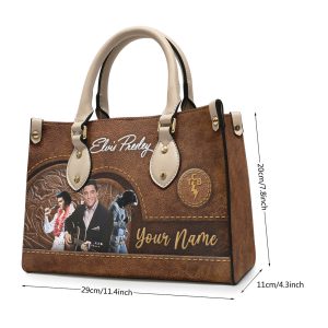 Personalized Elvis Presley Leather HandBag - VANDH 1772