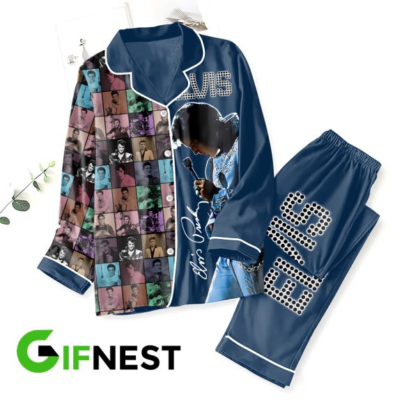 Elvis Presley Button Down Pajamas Set – HOATTT 3897