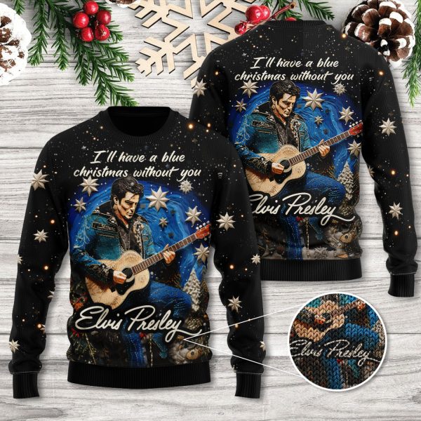 Elvis Presley 3D Ugly Sweater - TANTN 3328