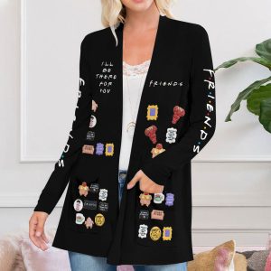 Friends Women's Patch Pocket Cardigan - VANDH 1545