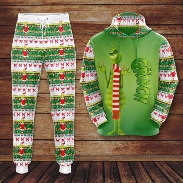 Grinch 3D Hoodie Leggings - HOATT 3853