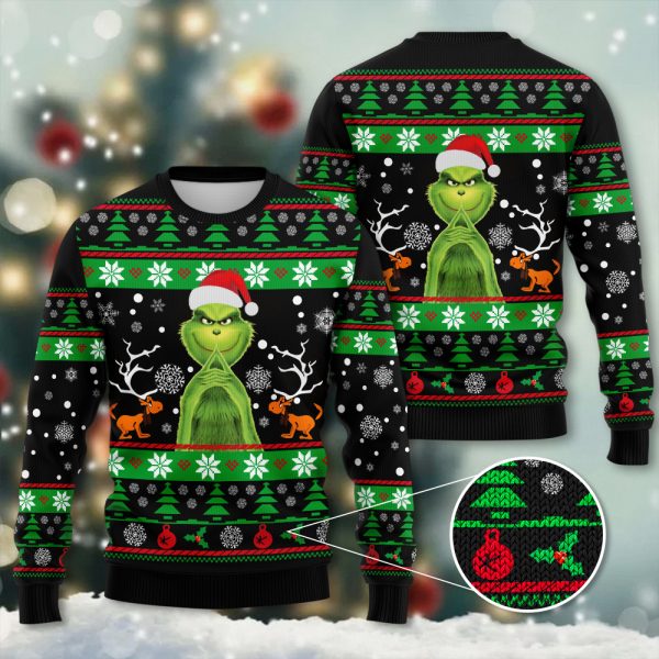 Grinch 3D Ugly Sweater - HOATT 3889