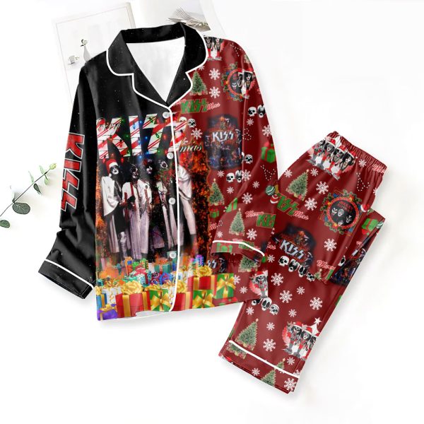 Kiss Band Button Down Pajamas Set – ANHNV 3264