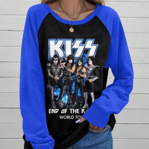 Kiss Band Round Neck Raglan Sleeve Sweatshirt – HOATT 3876