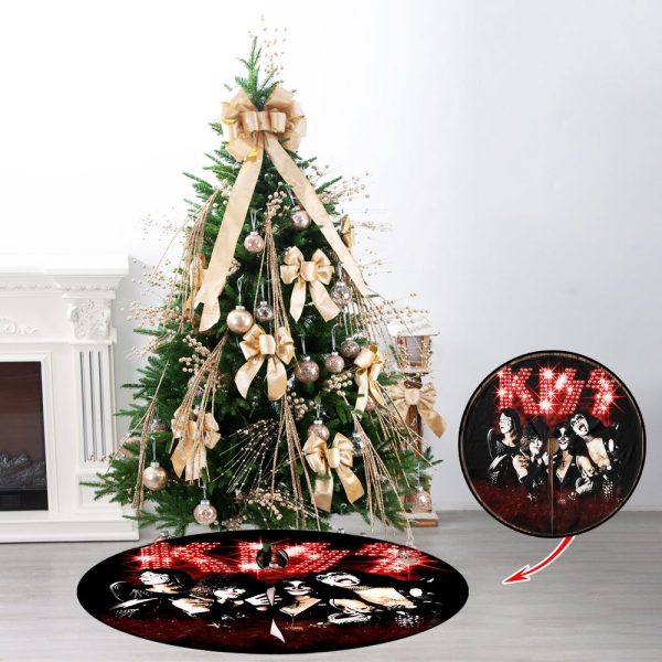 Kiss Band Christmas Tree Skirt - HOATT 3903