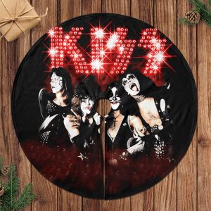 Kiss Band Christmas Tree Skirt - HOATT 3903