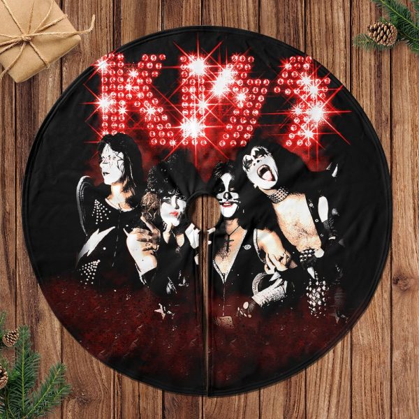 Kiss Band Christmas Tree Skirt - HOATT 3903