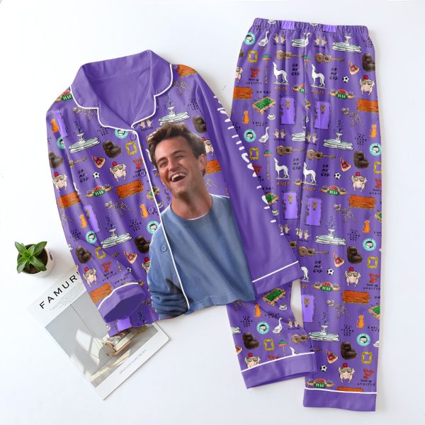 Friends Button Down Pajamas Set - TANTN 3063