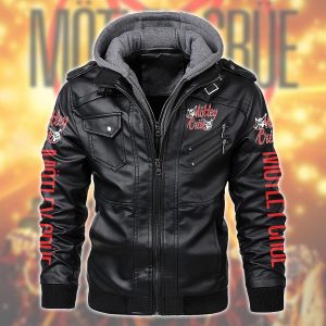 Mötley Crüe 2D Hooded Leather Coat - TANTN 3291