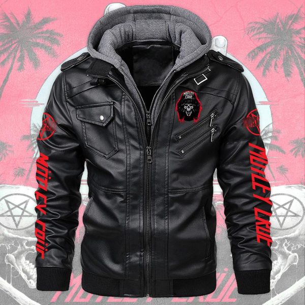 Mötley Crüe 2D Hooded Leather Coat - TANTN 3292