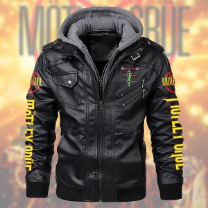 Mötley Crüe 2D Hooded Leather Coat - TANTN 3295