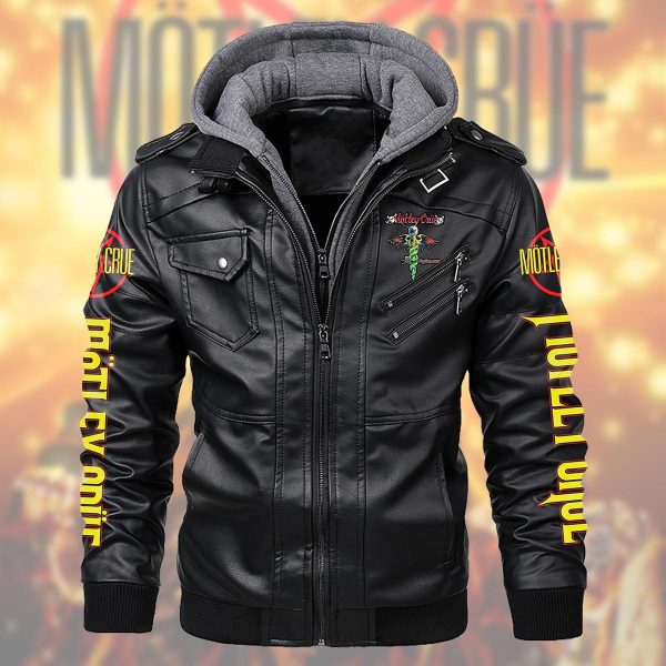 Mötley Crüe 2D Hooded Leather Coat - TANTN 3295