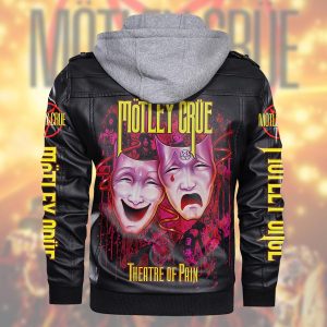 Mötley Crüe 2D Hooded Leather Coat - TANTN 3295