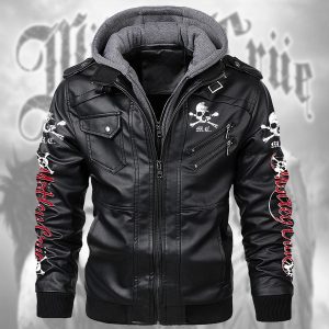 Mötley Crüe 2D Hooded Leather Coat - TANTN 3296