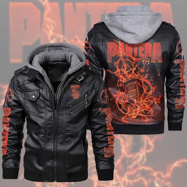 Pantera 2D Hooded Leather Coat - TANTN 3284