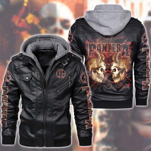 Pantera 2D Hooded Leather Coat - TANTN 3286