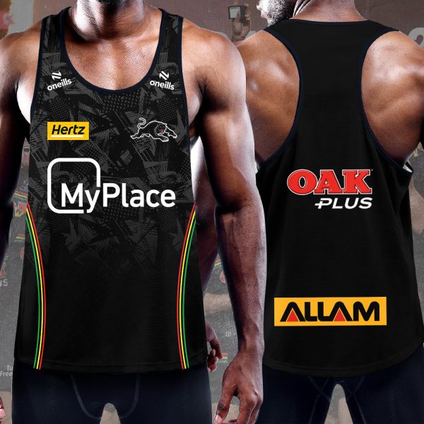 Penrith Panthers Y-Back Muscle Tank Top - TANTN 3242