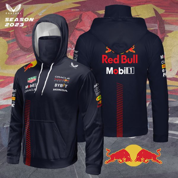 Red Bull Racing F1 3D Hoodie With Mask - TANTN 3391